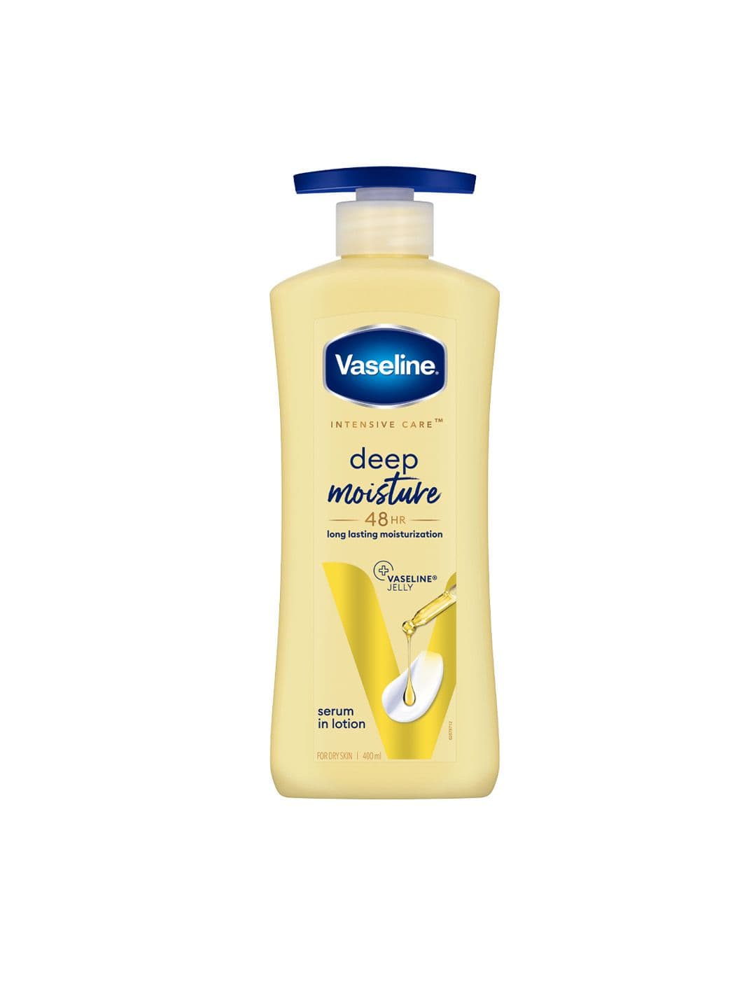 Vaseline Deep Moisture Body Lotion for Cushion Soft Skin with Ceramides Hyaluron - 400ml