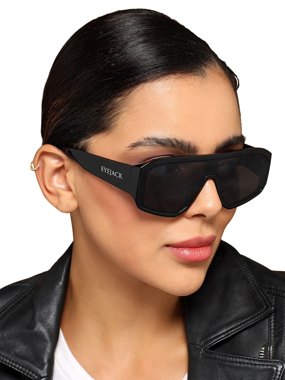 Eyejack by Voyage Unisex Wayfarer Full Rim Sunglasses with UV Protected Lens ID2329CL860