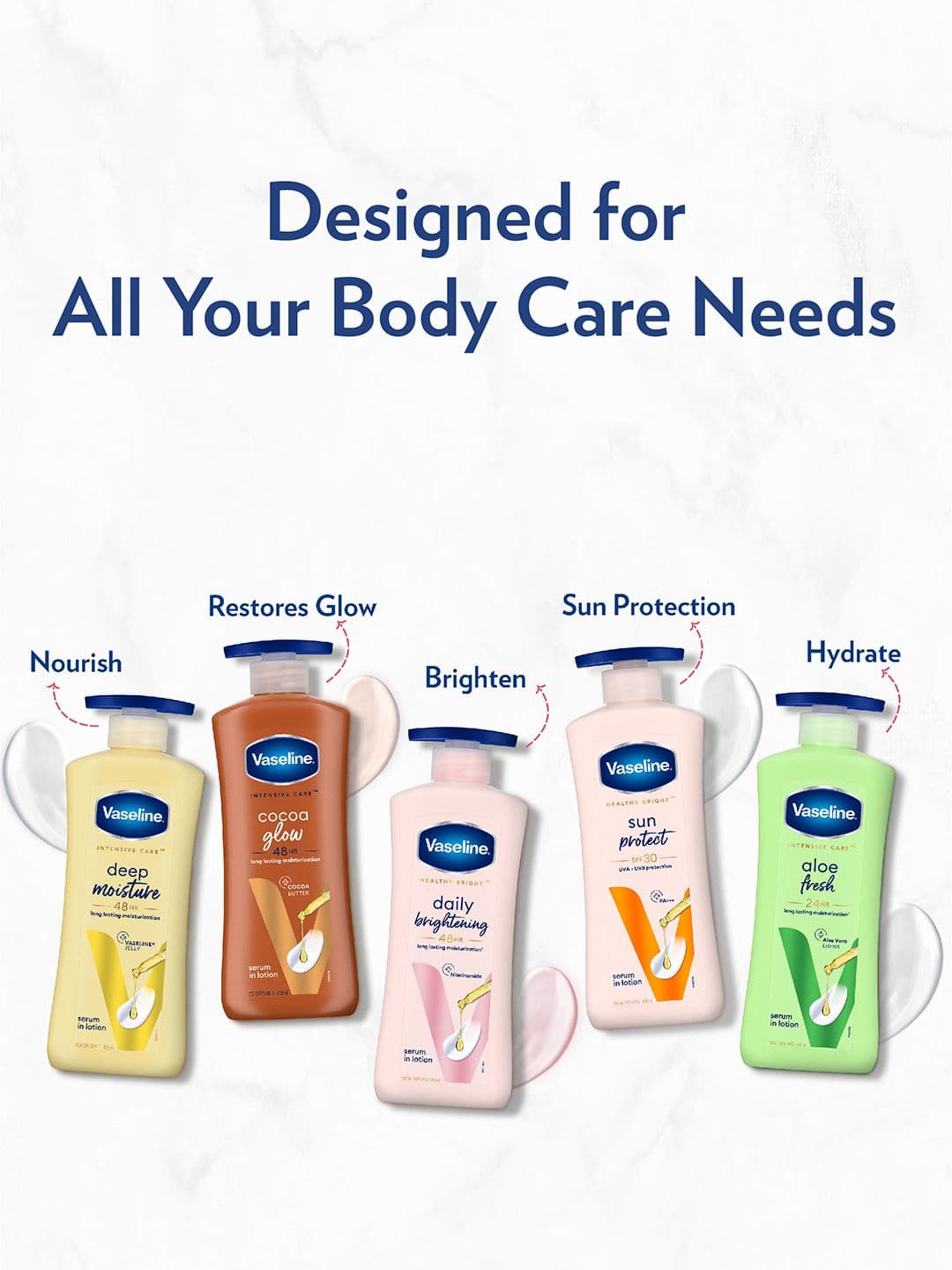 Vaseline Daily Brightening Body Lotion For Healthy & Glowing Skin with Niacinamide - 400ml