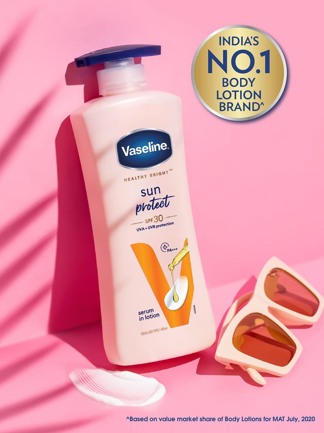 Vaseline Sun Protect SPF 30 Body Lotion with UVA + UVB PA+++ - 400ml