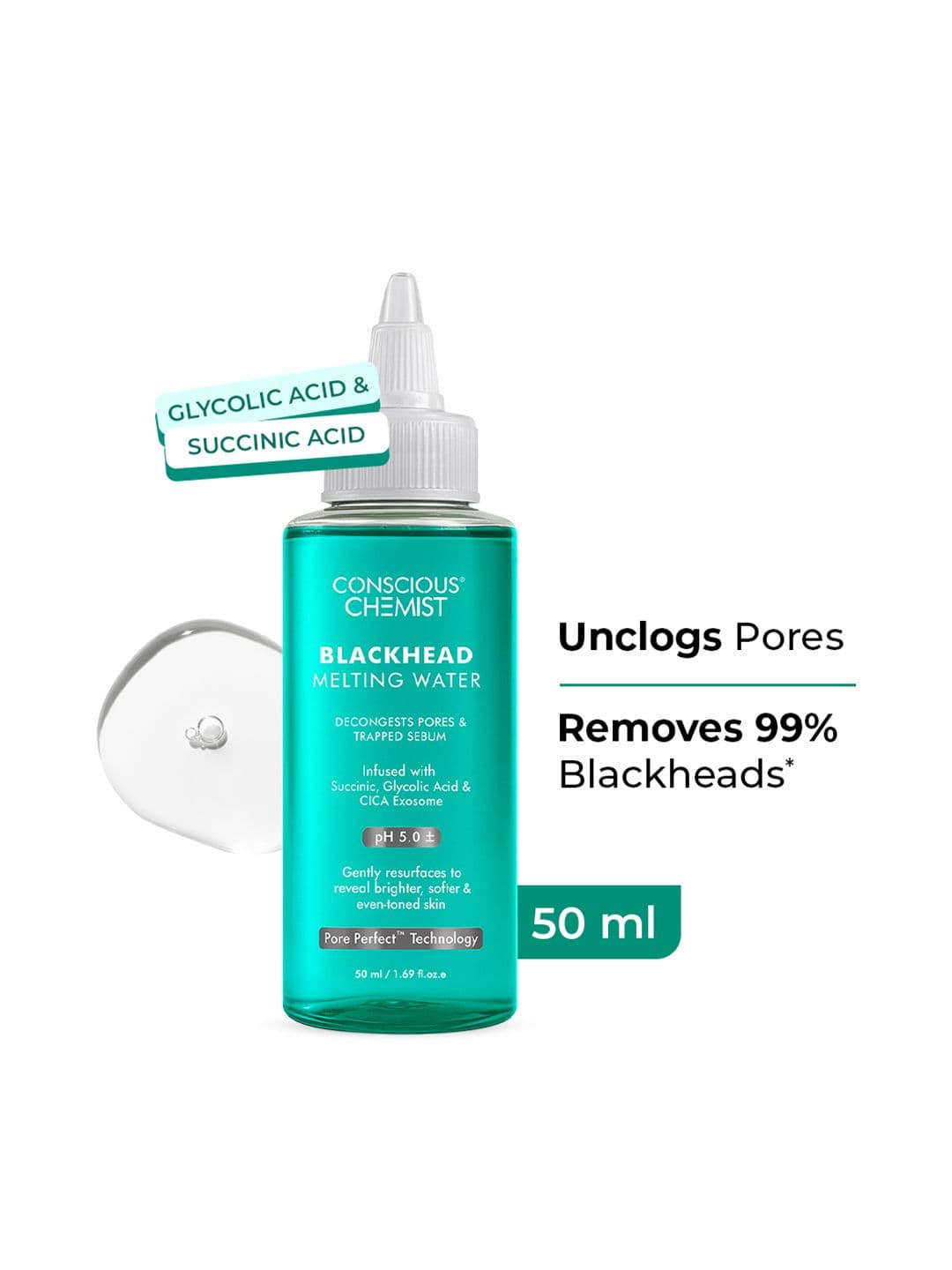 Conscious Chemist Blackhead Melting Water With Glycolic Acid - 50 ml