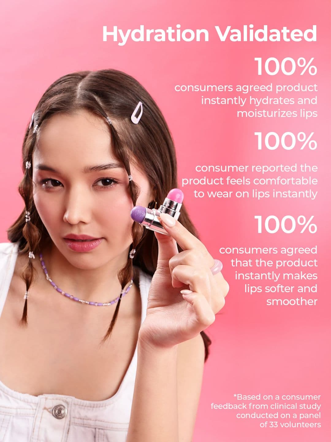 Be!Myn CandyTwist pH Lip Balm Duo - Bubble Peach LB04