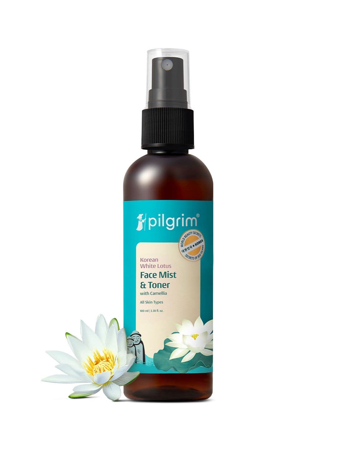 Pilgrim Alcohol-Free Face Mist & Toner with White Lotus & Camelia