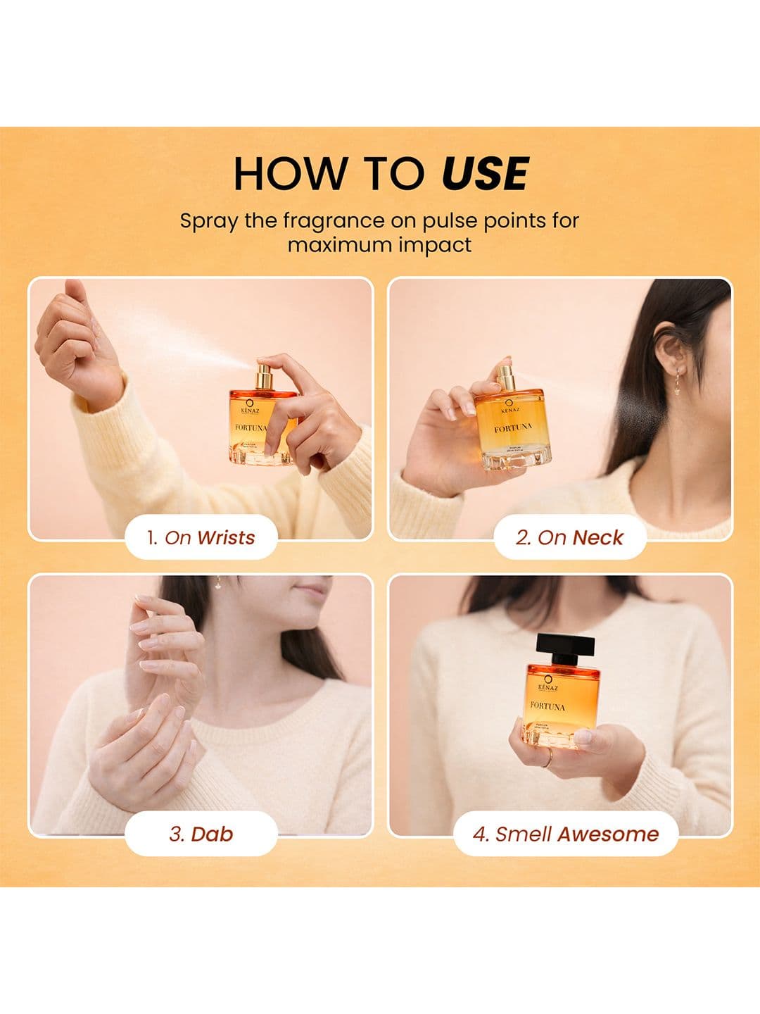 Kenaz Fortuna Long Lasting Eau De Parfum- 100 ml