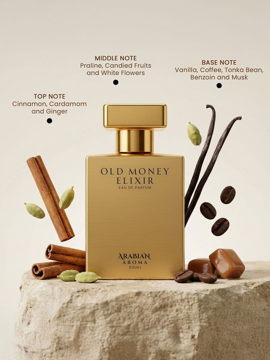 Arabian Aroma Men Old Money Elixir Long Lasting Eau de Parfum - 50 ml