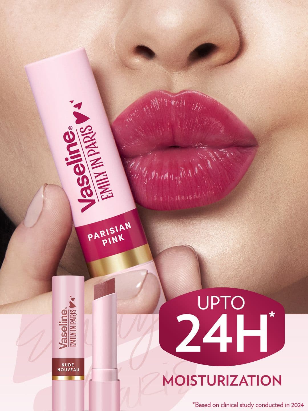 Vaseline Emily in Paris Limited Edition Tinted Lip Balm Stick 3g - Parisian Pink