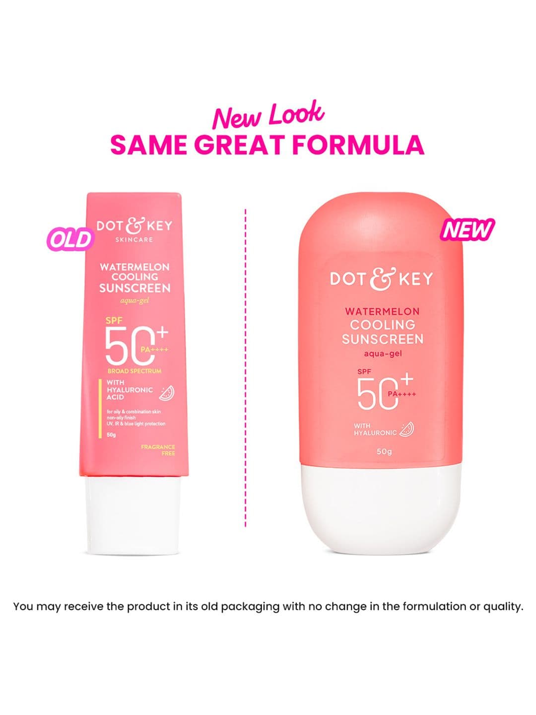 DOT & KEYWatermelon Cooling Sunscreen, In-Vivo Tested SPF 50+ PA++++, With Hyaluronic -50g