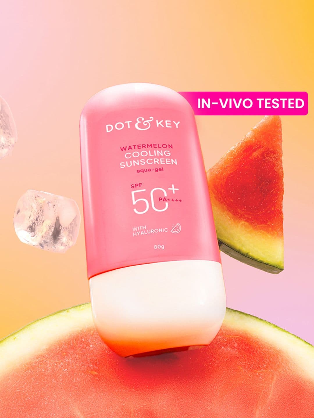 DOT & KEYWatermelon Cooling Sunscreen, In-Vivo Tested SPF 50+ PA++++, With Hyaluronic -80g