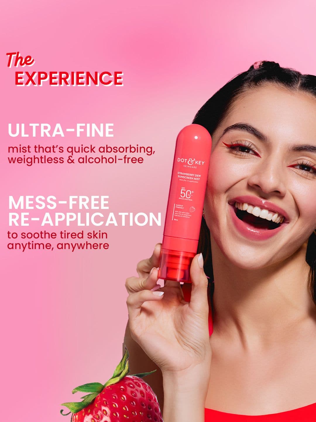 DOT & KEY Strawberry Niacinamide Sunscreen Mist SPF 50+ PA+++