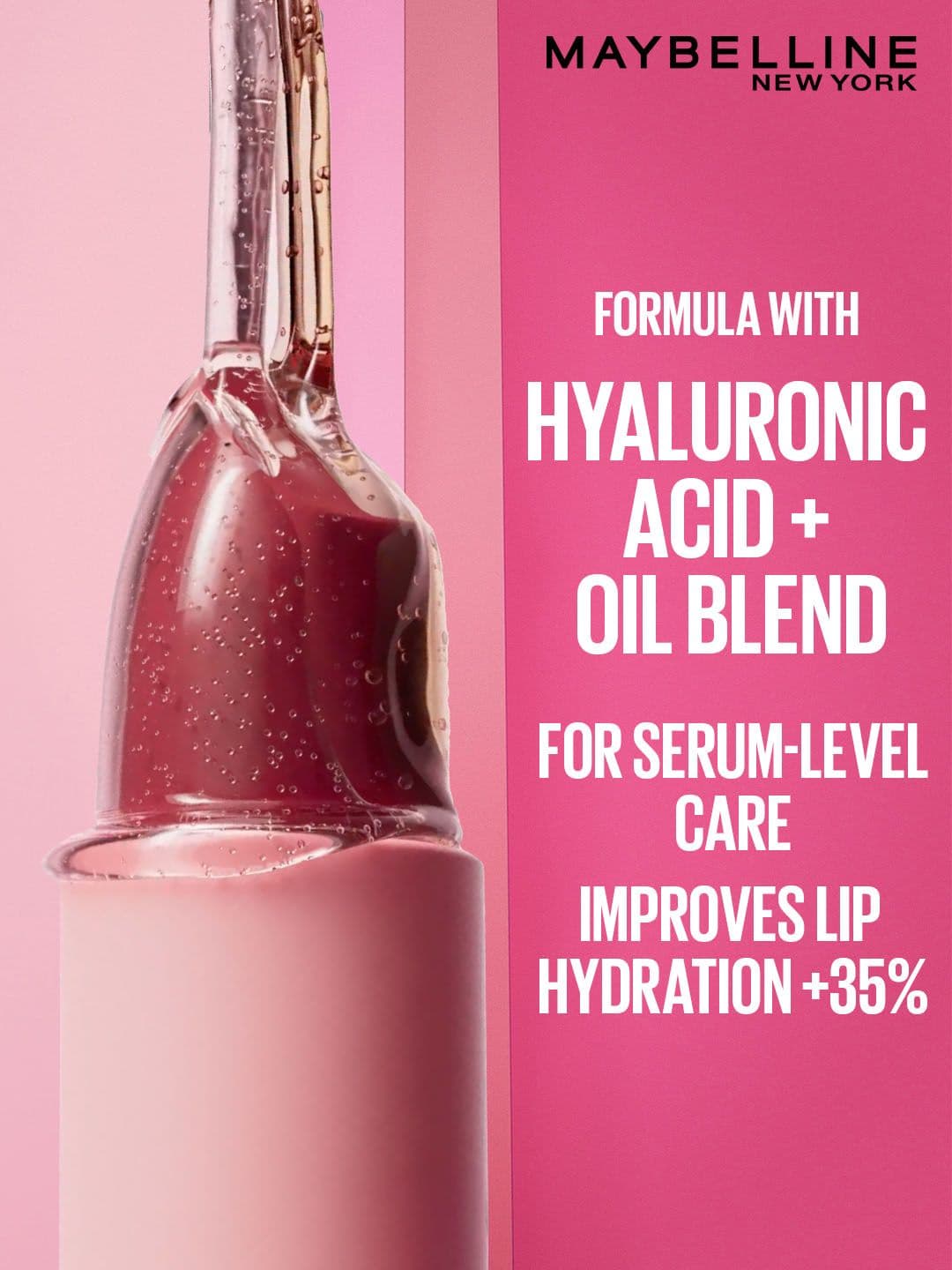 Maybelline New York Satins 8Hr Serum Lipstick - Make It Work 103