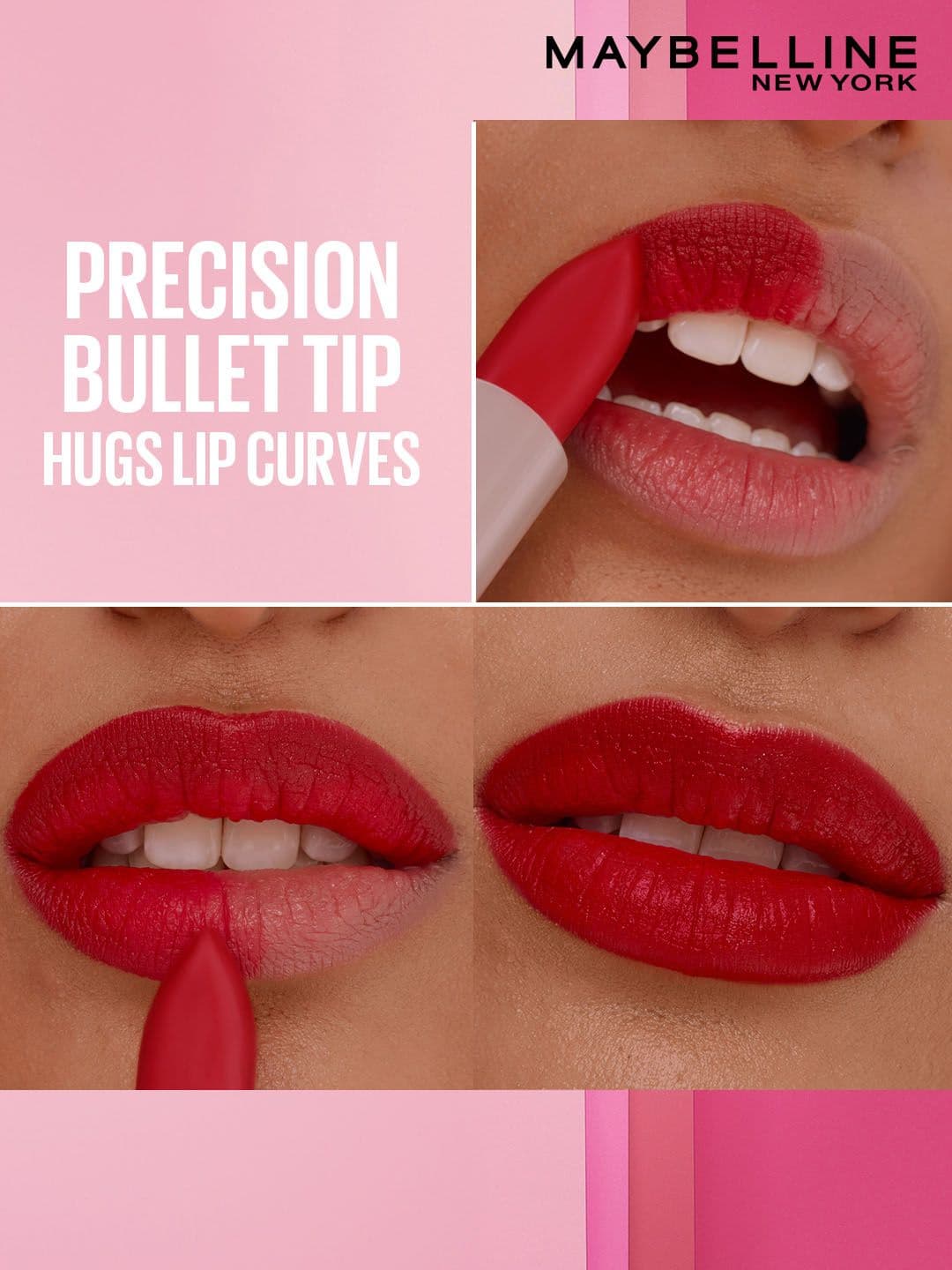 Maybelline New York Satins 8Hr Serum Lipstick - Maybe It's Intense 104