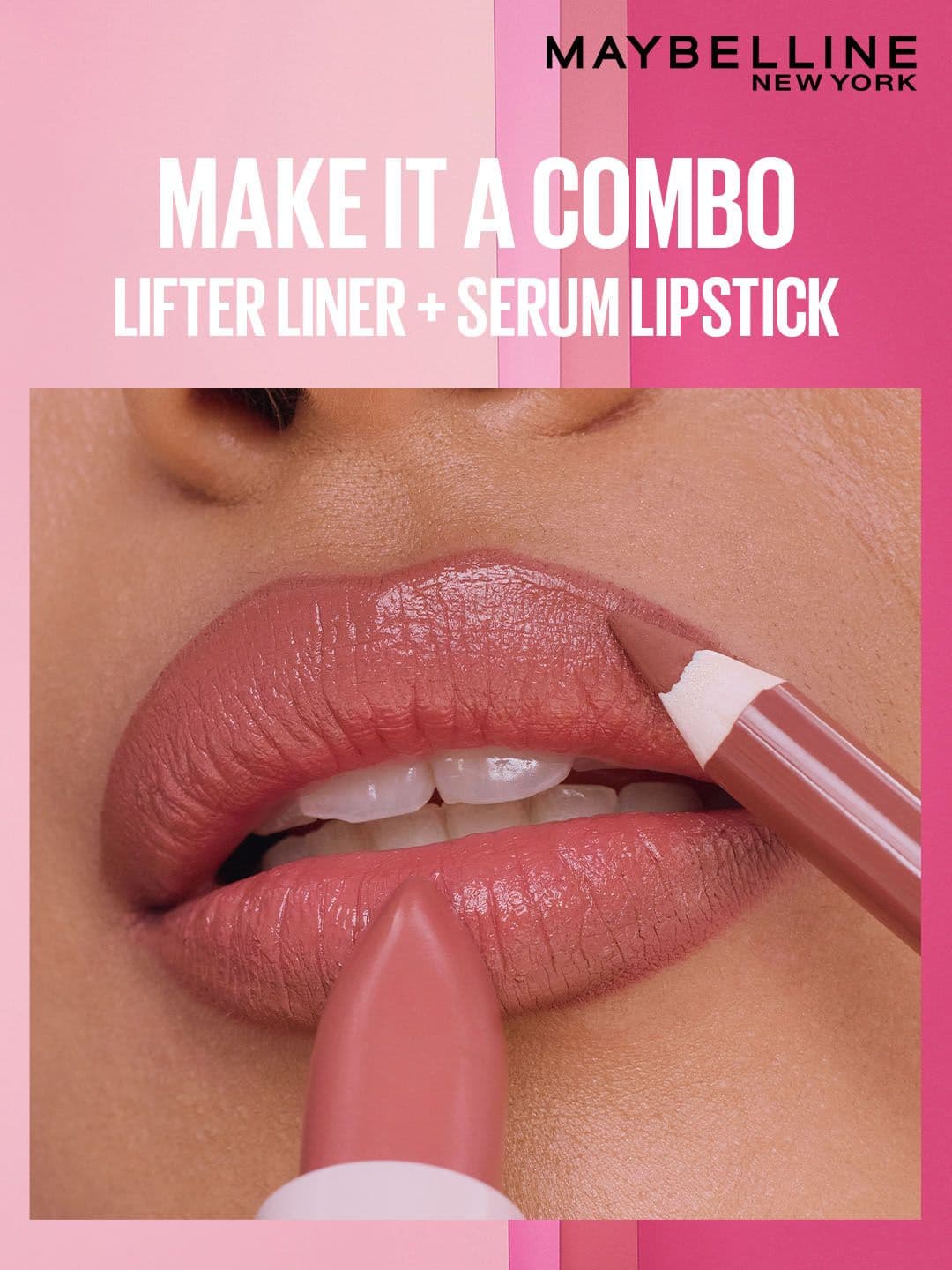 Maybelline New York Satins 8Hr Serum Lipstick - Maybe It's Intense 104