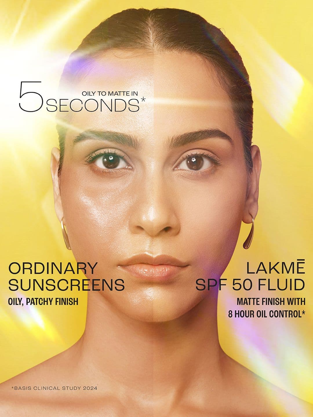 Lakme Sun Expert Dry Matte Fluid SPF 50++++ Sunscreen with ceramide for oily skin - 30ml