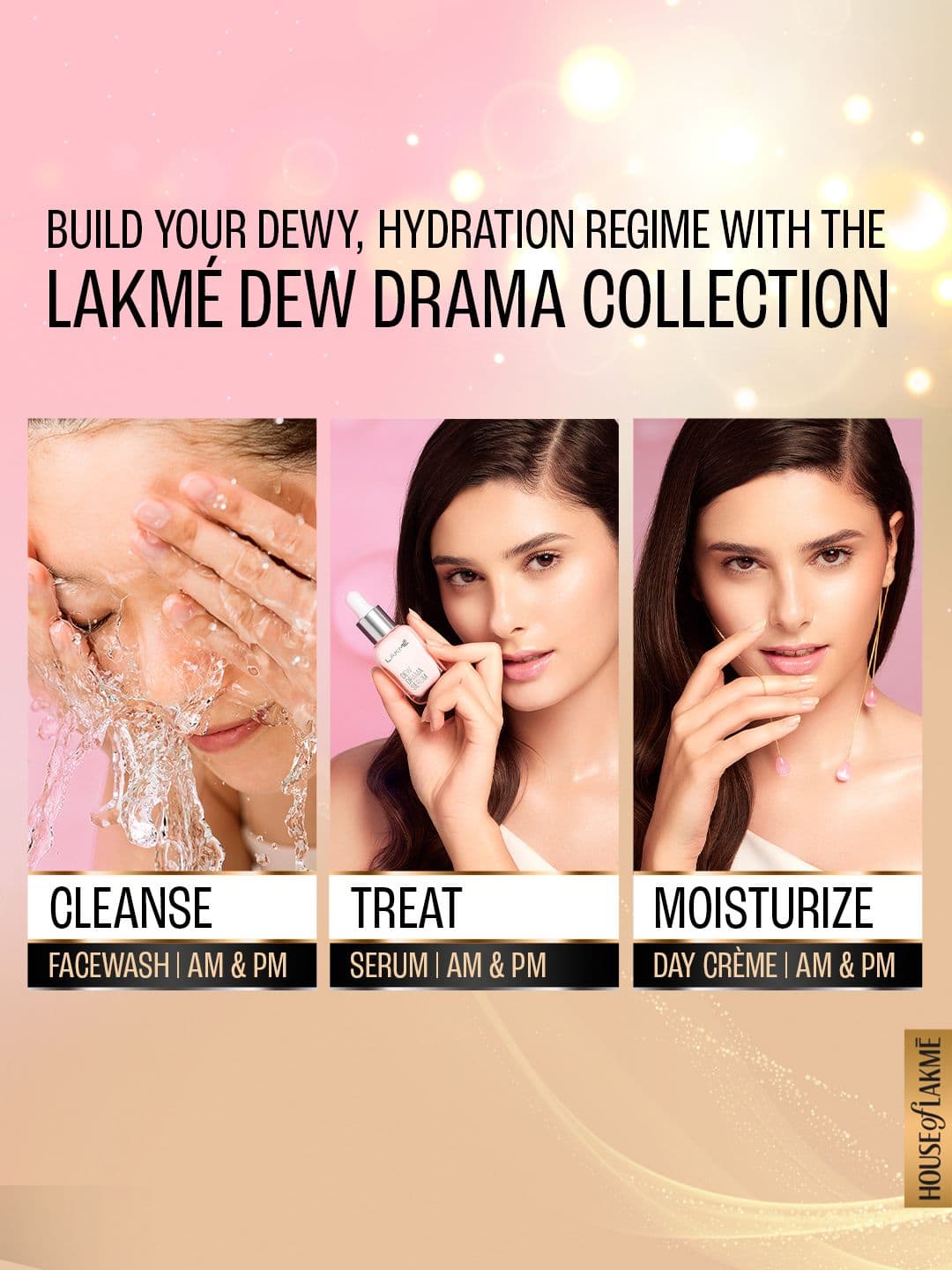 Lakme Dew Drama Gel Creme Pro-Ceramides Vit E + Vit B + Vit F - 50g