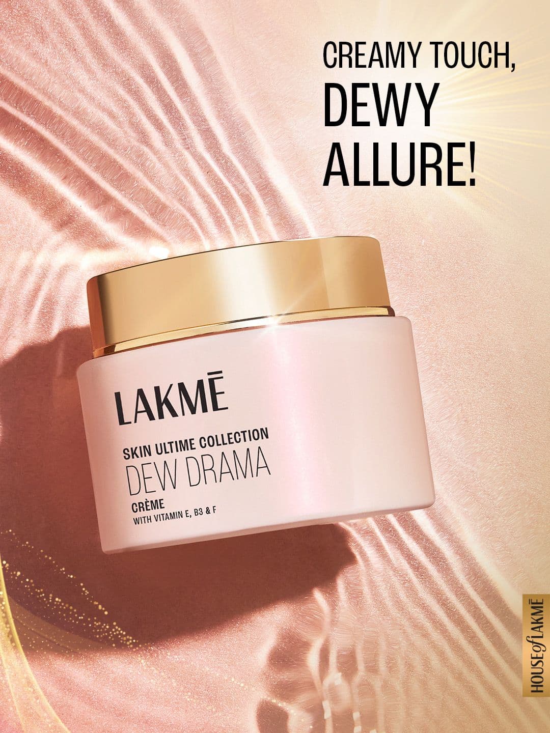 Lakme Dew Drama Gel Creme Pro-Ceramides Vit E + Vit B + Vit F - 50g