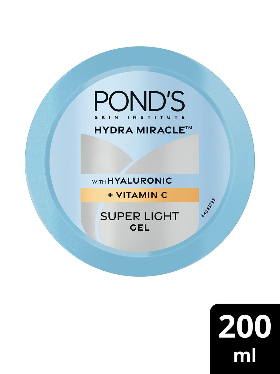 Ponds Hydra Miracle Super Light Gel With Hyaluronic Acid & Vitamin C - 200ml