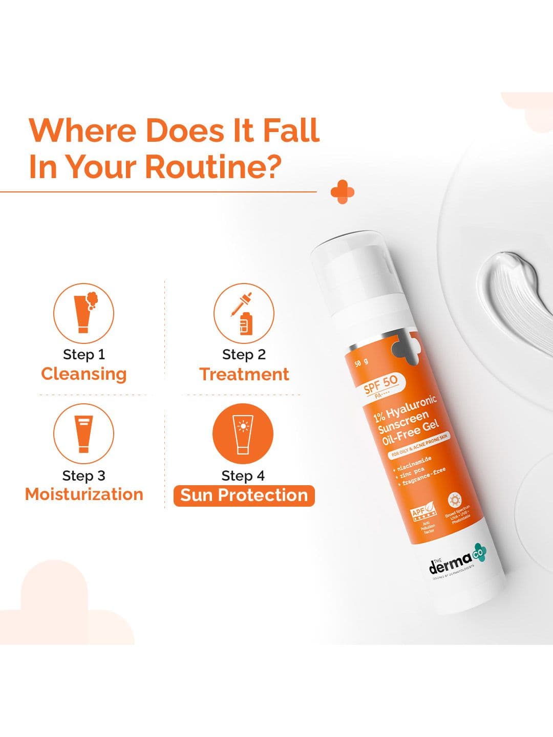 The Derma co. 1% Hyaluronic Sunscreen Oil-Free Gel - 50g In-Vivo tested