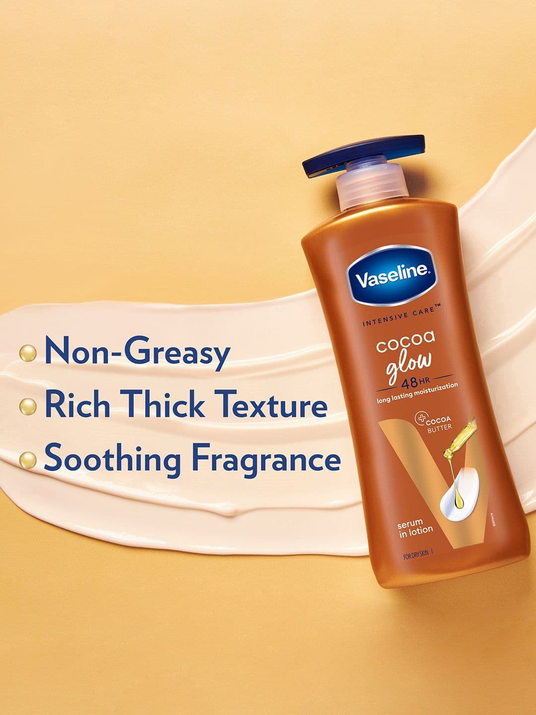 Vaseline Cocoa Glow Serum In Lotion with 100% Pure Cocoa & Shea Butter - 600 ml