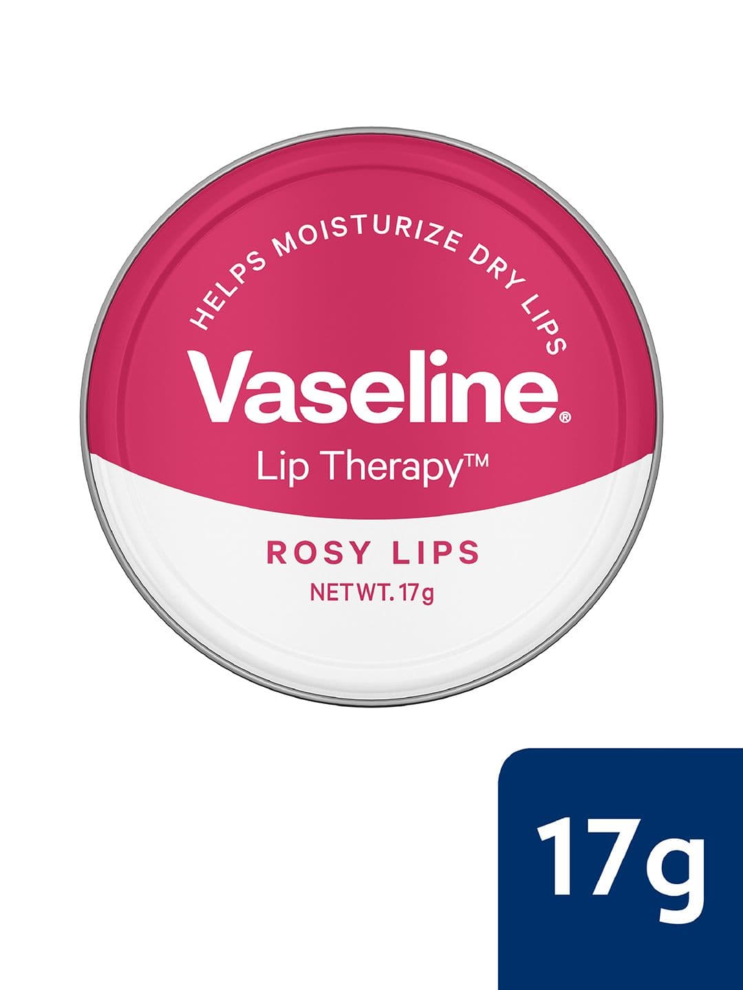 Vaseline Lip Therapy Tins For Moisturised & Soft Lips 17g - Rosy Lips