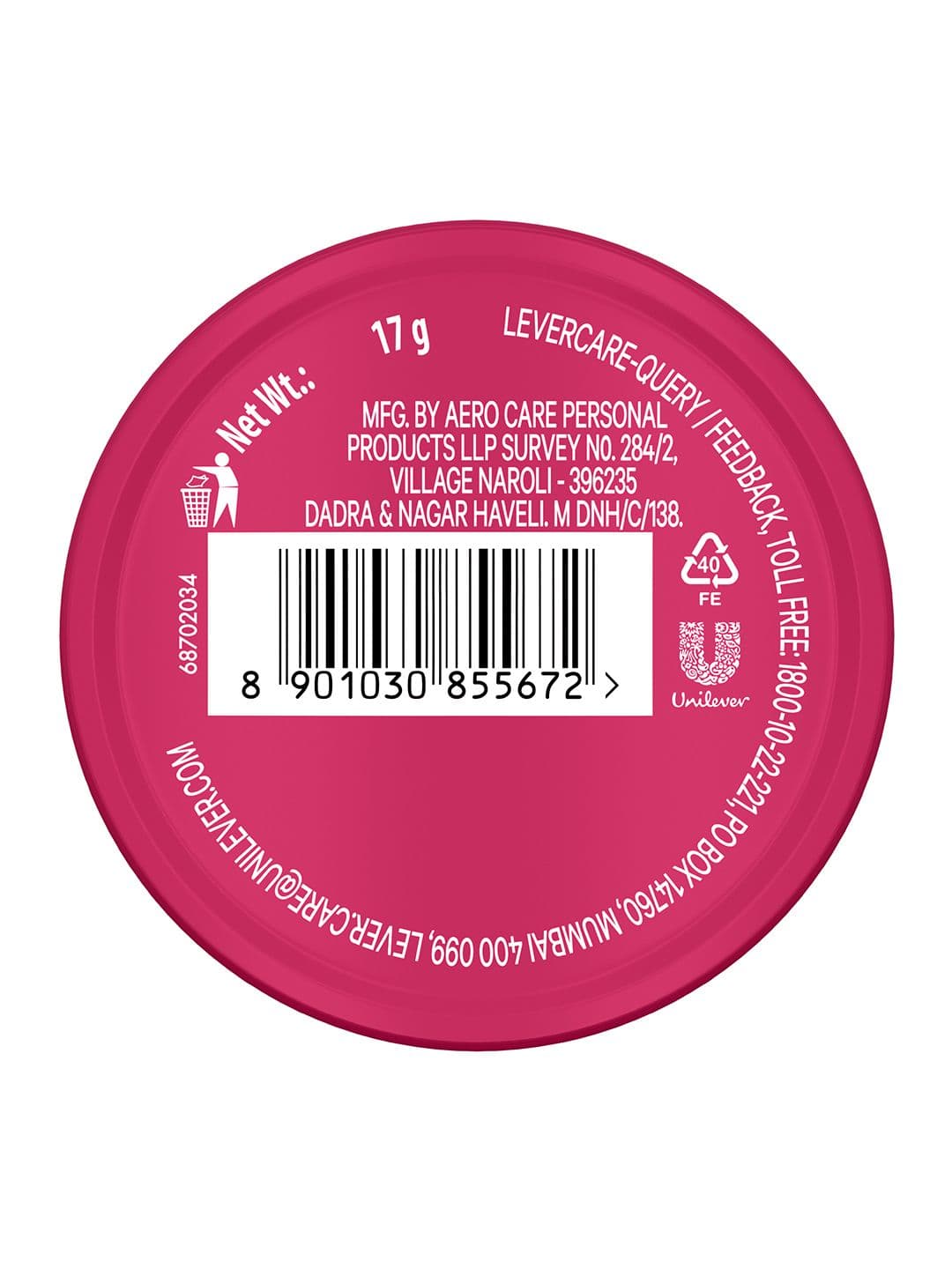 Vaseline Lip Therapy Tins For Moisturised & Soft Lips 17g - Rosy Lips