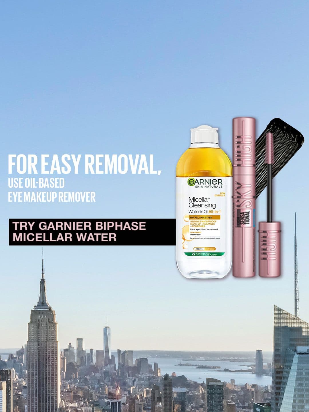 Maybelline New York Lash Sensational Sky High Waterproof Mascara 6 ml - Very Black