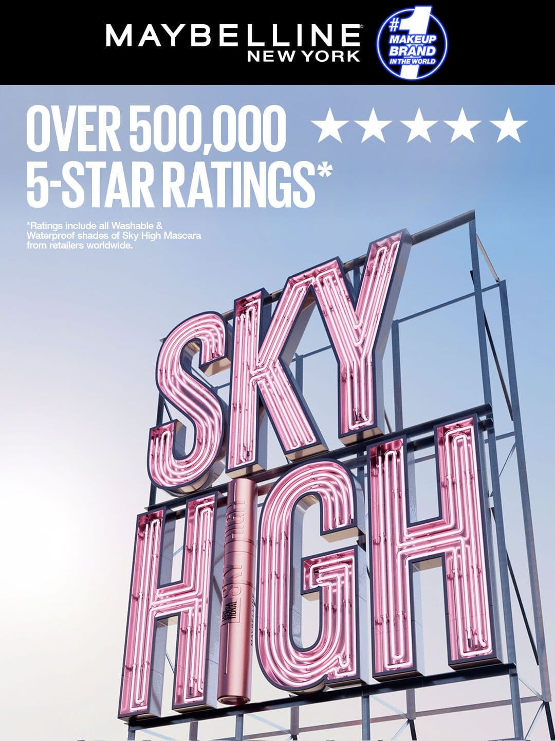 Maybelline New York Lash Sensational Sky High Waterproof Mascara 6 ml - Very Black