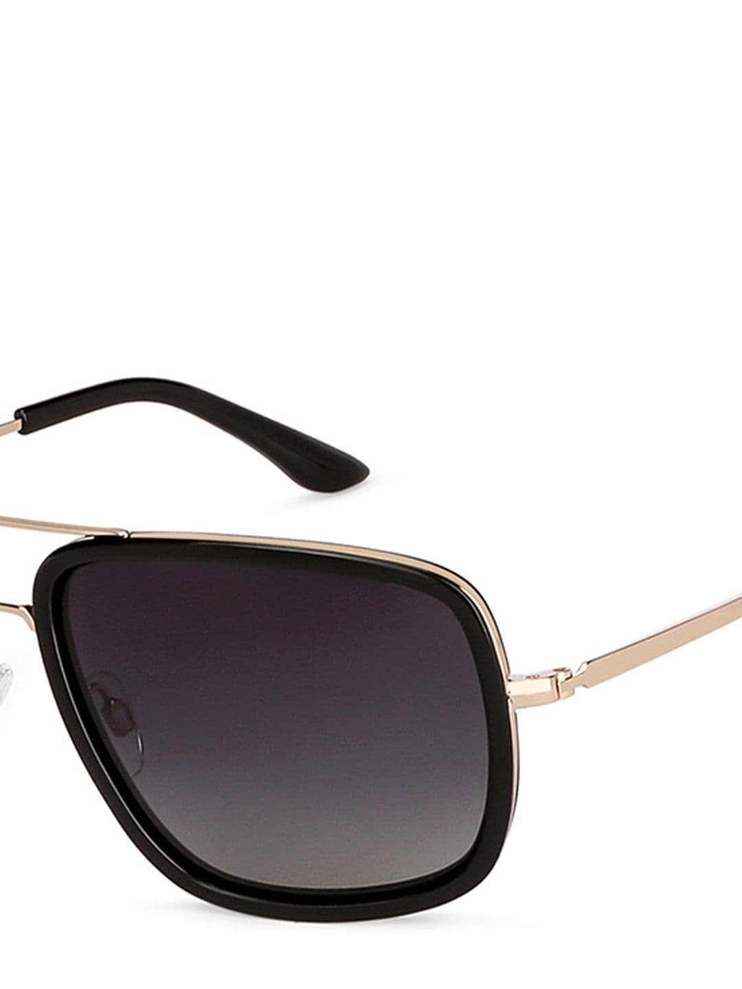 Vincent Chase by Lenskart Unisex Grey Lens Square Sunglasses with Polarised and UV Protected Lens