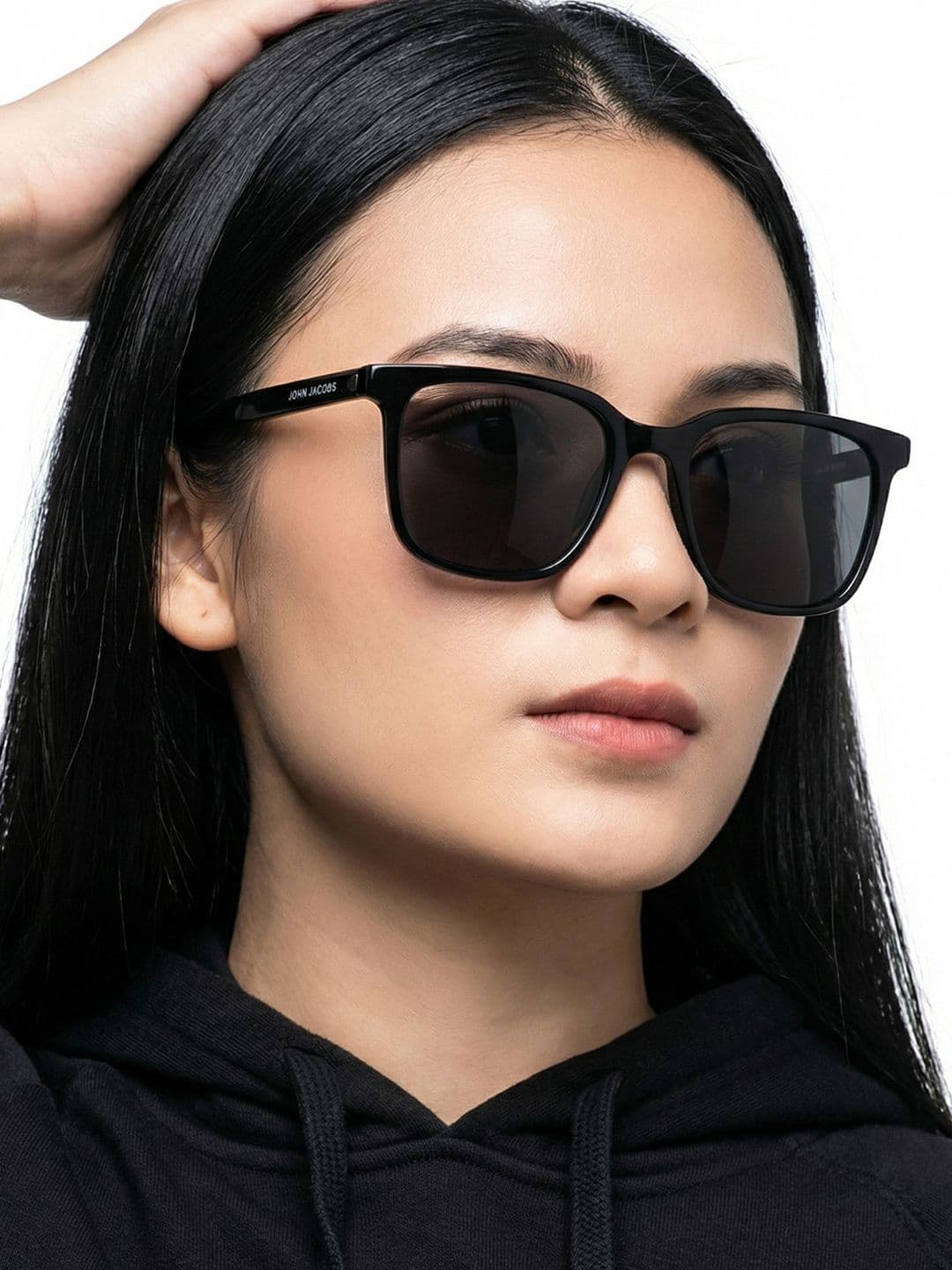 John Jacobs Unisex Wayfarer Sunglasses with Polarised and UV Protected Lens
