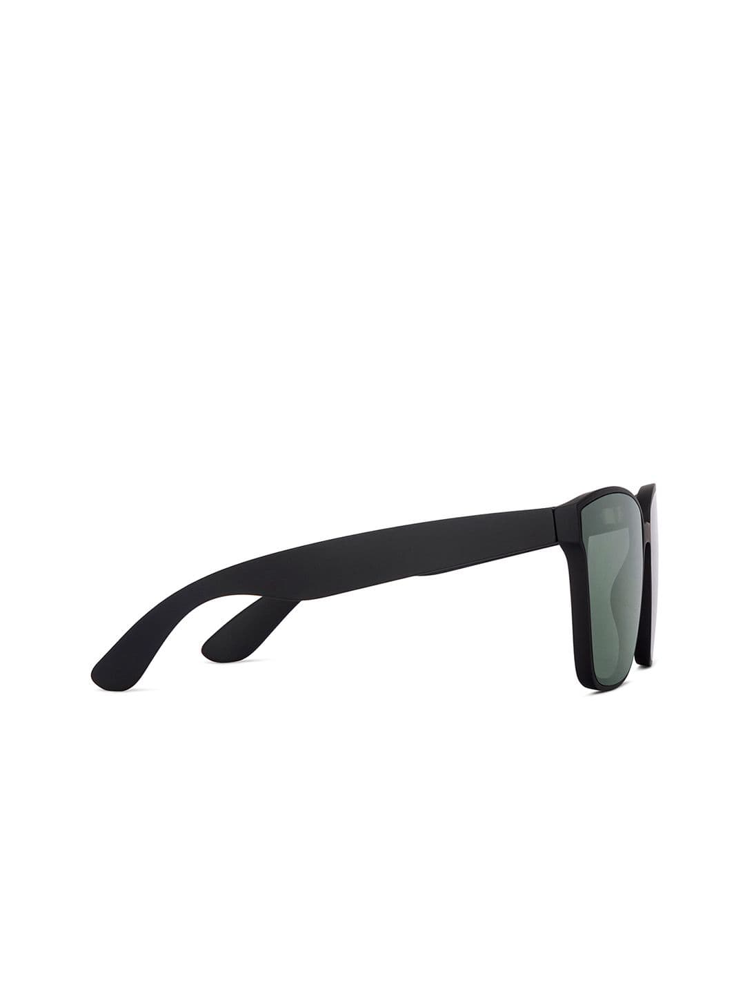 Vincent Chase by Lenskart Unisex Green Lens & Black Wayfarer Sunglasses with UV Protected Lens