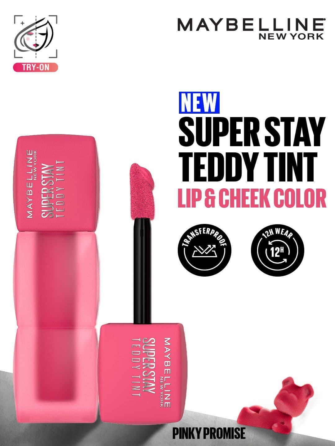 Maybelline New York Superstay Teddy Tint Lip & Cheek Color 5 ml - Pinky Promise