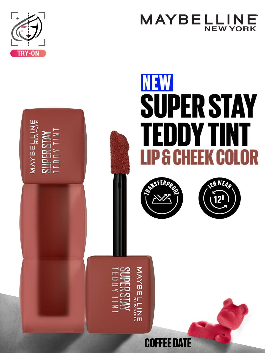 Maybelline New York Superstay Teddy Tint Lip & Cheek Color 5ml - Coffee Date