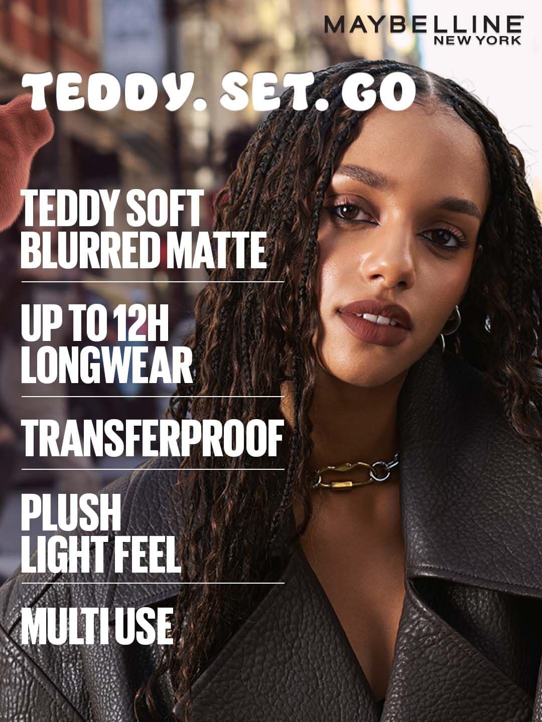 Maybelline New York Superstay Teddy Tint Lip & Cheek Color 5ml - Tomato Girl