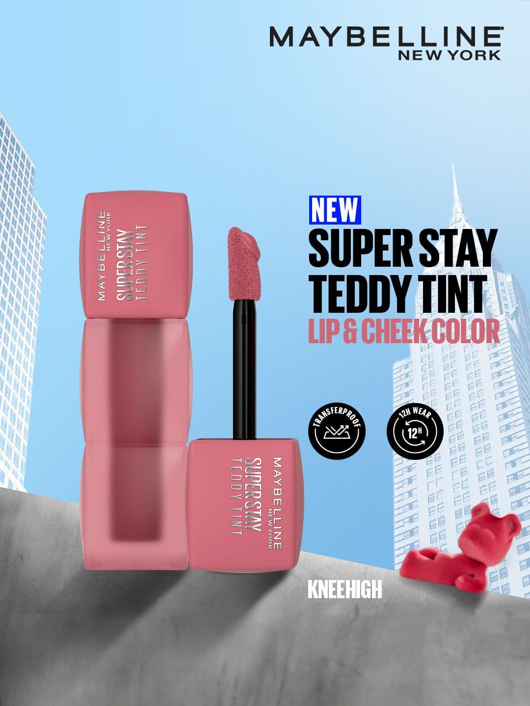 Maybelline New York Superstay Teddy Tint Lip & Cheek Color 5 ml - Knee Hight 55