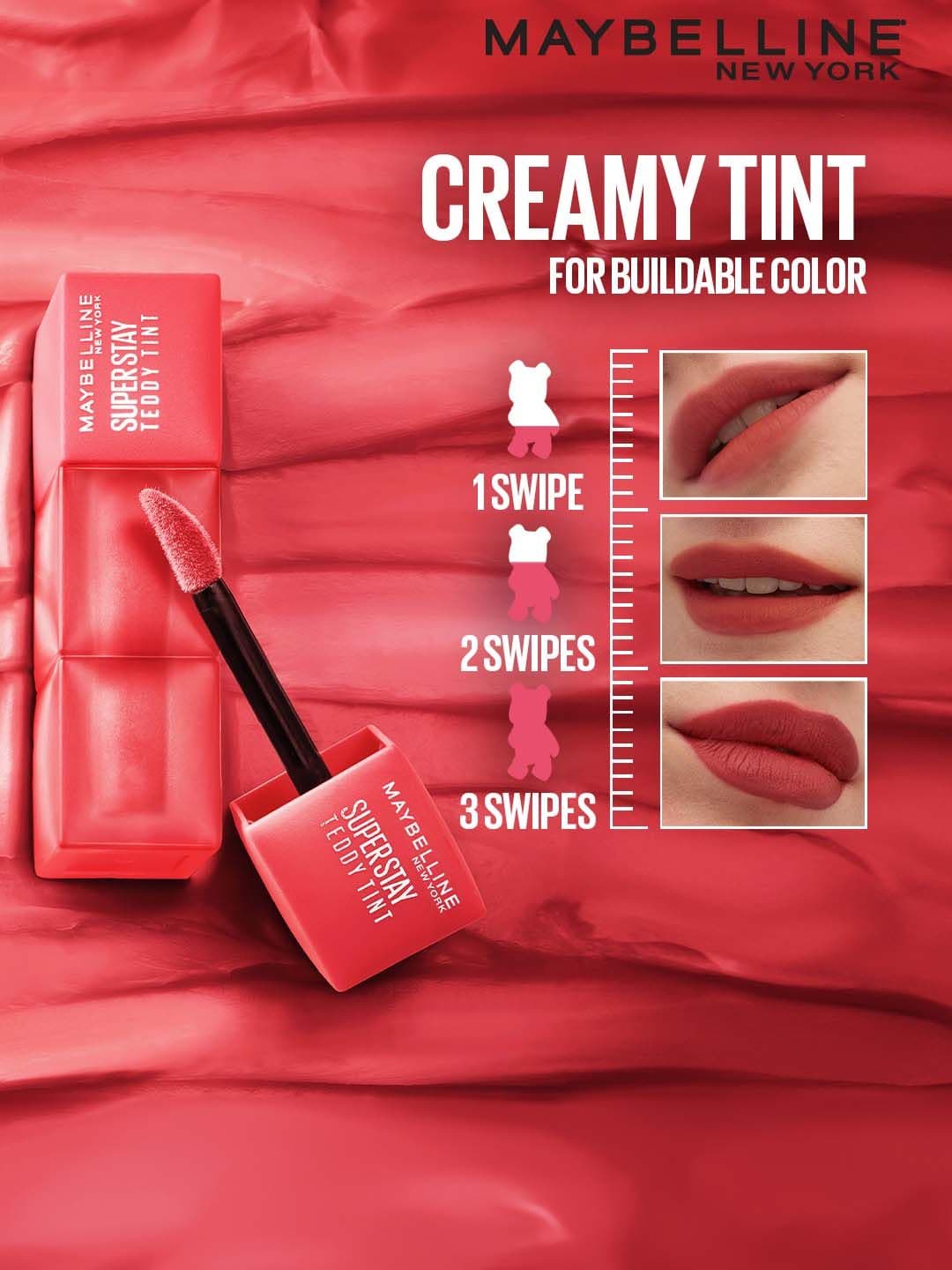 Maybelline New York Superstay Teddy Tint Lip & Cheek Color 5 ml - Cool Grunge 60