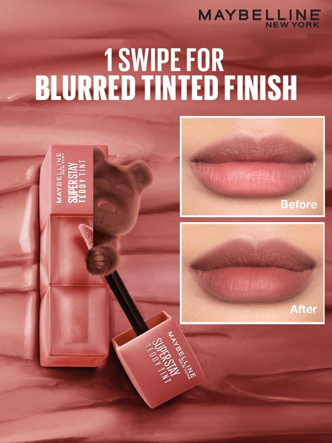 Maybelline New York Superstay Teddy Tint Lip & Cheek Color 5ml - Tomato Girl