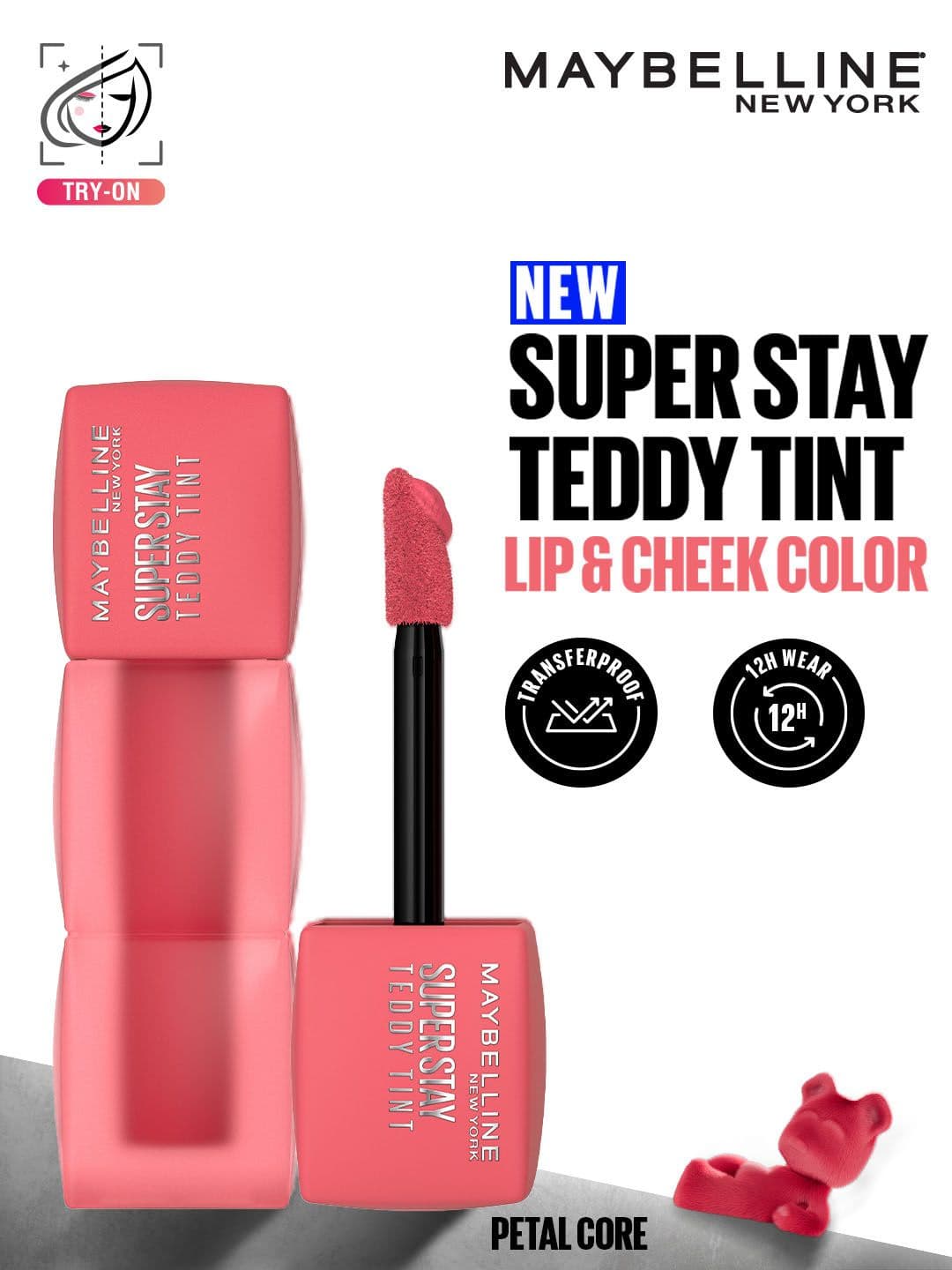Maybelline New York Superstay Teddy Tint Lip & Cheek Color 5 ml - Petal Core
