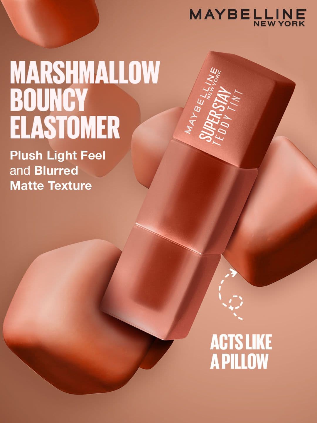 Maybelline New York Superstay Teddy Tint Lip & Cheek Color 5ml - Tomato Girl