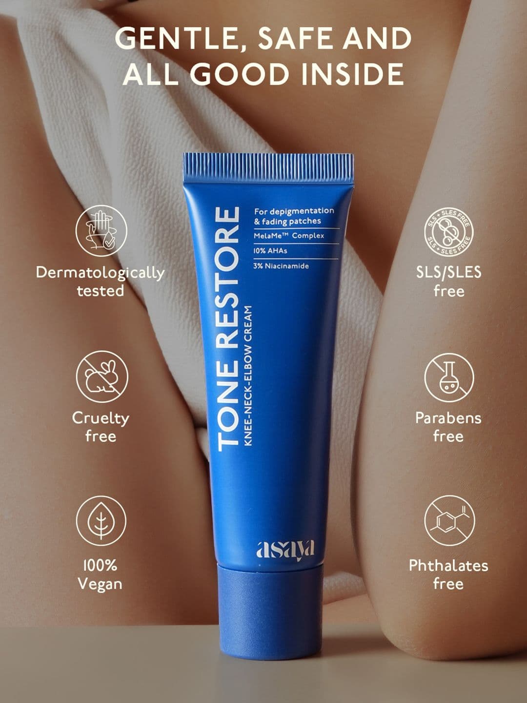 Asaya Tone Restore Knee Cream - 50 g