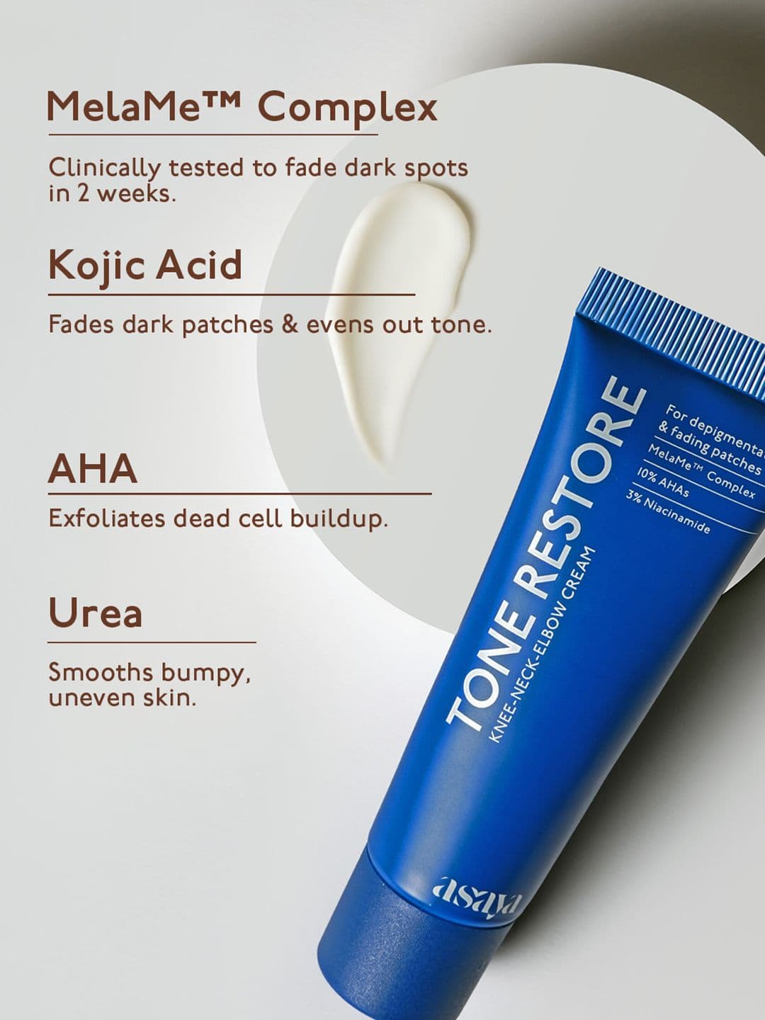 Asaya Tone Restore Knee Cream - 50 g