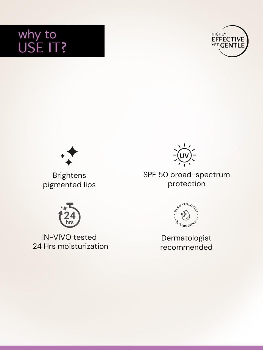 Deconstruct Brightening Tinted Lip Balm SPF 50 Moisturizes & Brightens -4g