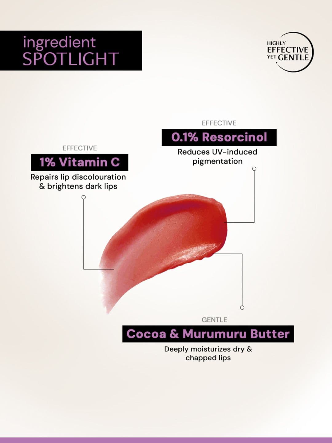 Deconstruct Brightening Tinted Lip Balm SPF 50 Moisturizes & Brightens -4g