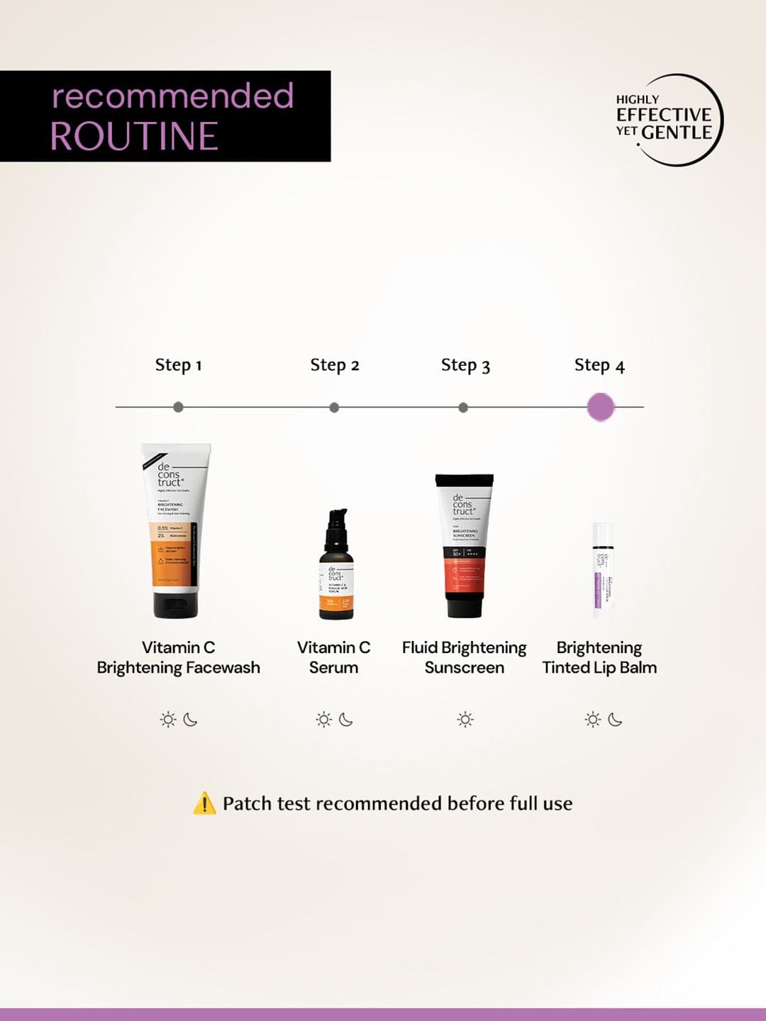 Deconstruct Brightening Tinted Lip Balm SPF 50 Moisturizes & Brightens -4g