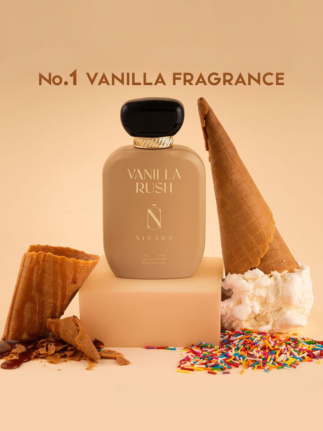 NISARA Vanilla Rush Long Lasting Eau De Parfum - 100ml
