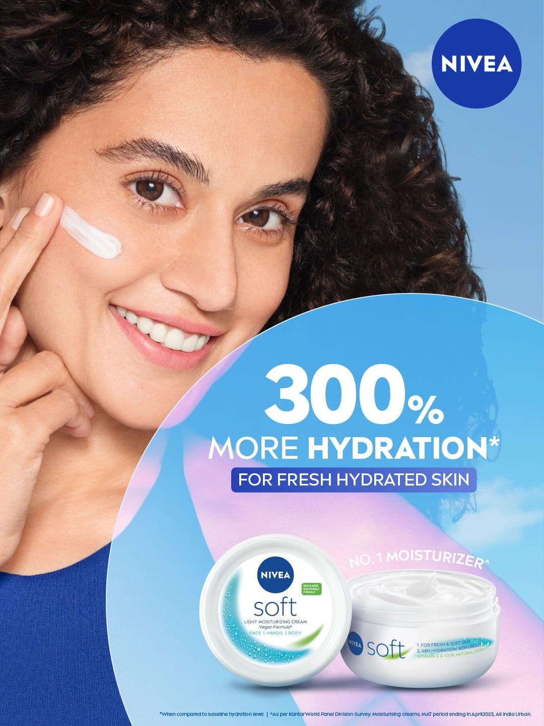Nivea Soft Light Moisturizing Cream with Vit-E & Jojoba Oil for 24Hr Moisturization 300ml
