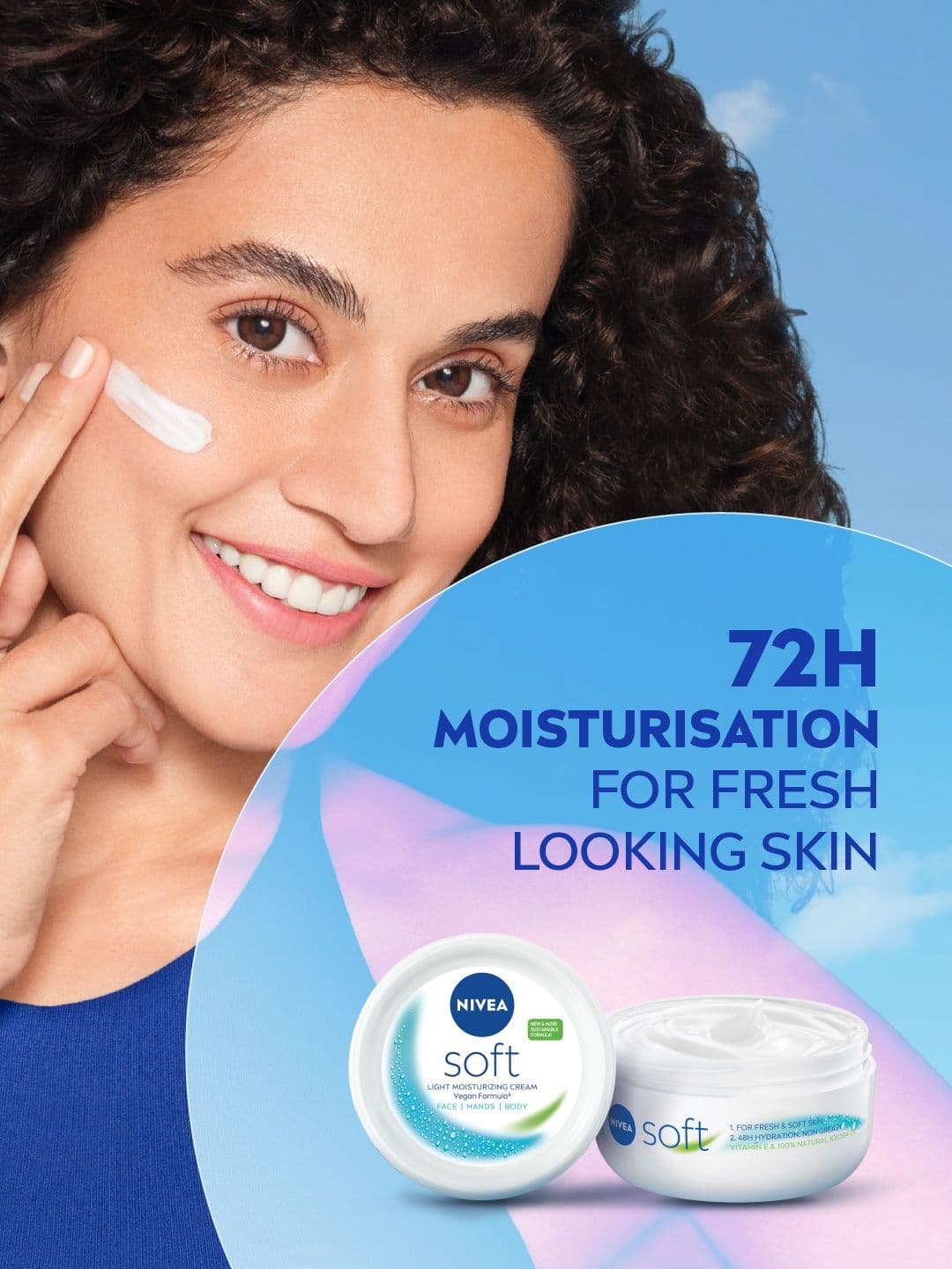 Nivea Soft Light Moisturizing Cream with Vit-E & Jojoba Oil for 24Hr Moisturization 300ml