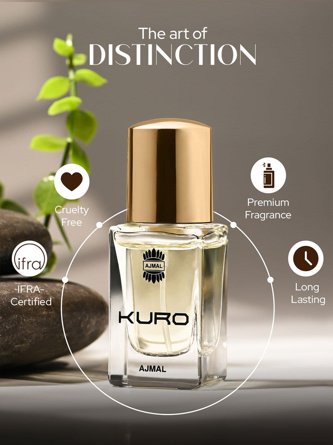 Ajmal Men Ajmal Kuro Fresh Floral Long Lasting EDP Perfume - 14ml