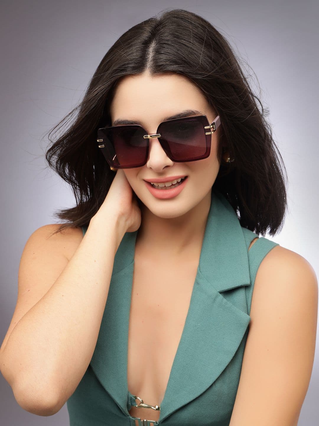 HASHTAG EYEWEAR Women Oversized Sunglasses with UV Protected Lens