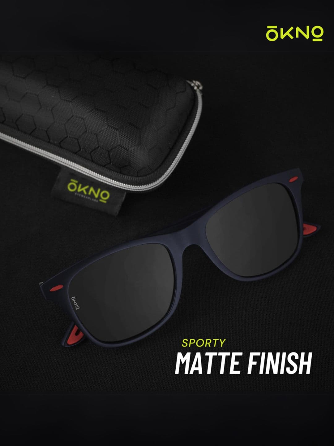 Eyewearlabs Polarised and UV Protected Lens Unisex Black Medium Square Sunglasses