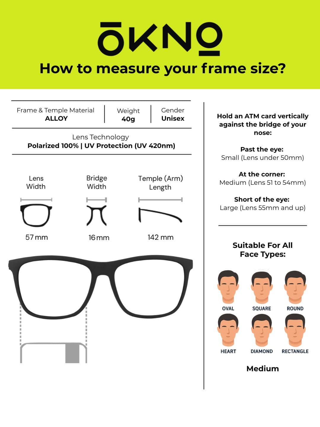 Eyewearlabs Polarised and UV Protected Lens Unisex Black Medium Rectangle Sunglasses