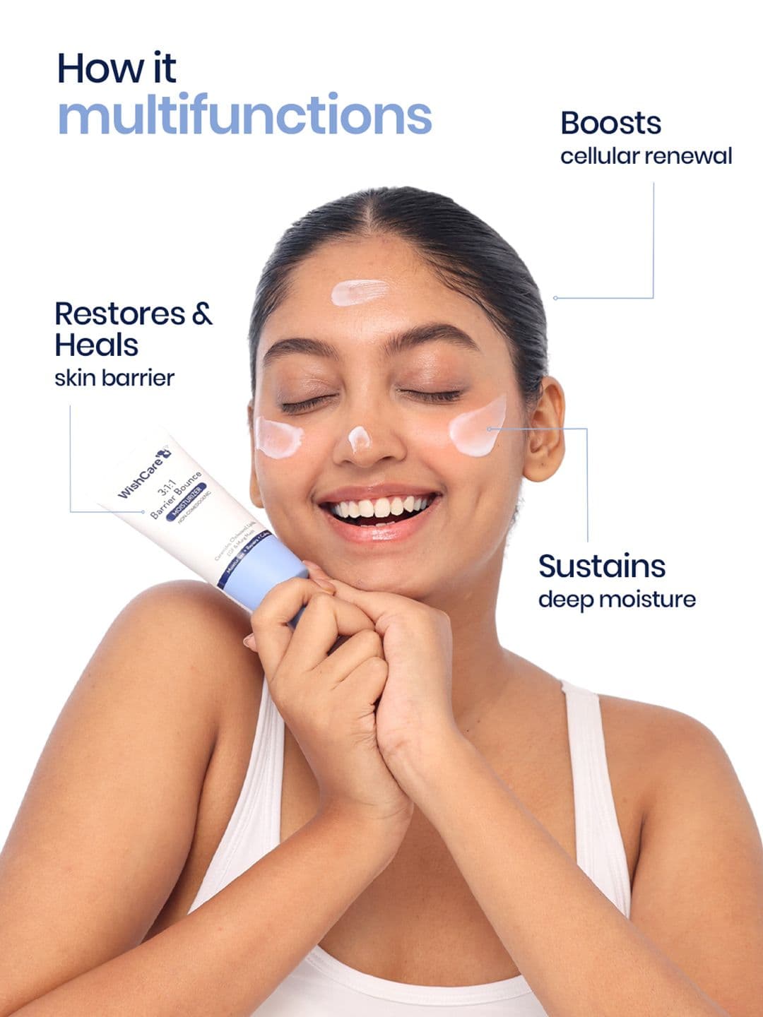 WishCare 3:1:1 Barrier Bounce Moisturiser- 50 ml